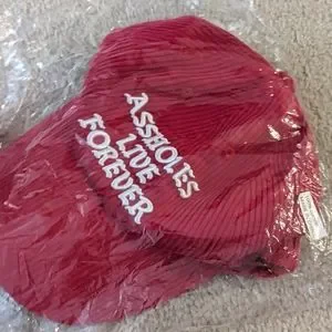 Linda Finegold | Accessories | Assholes Live Forever Red  display picture 1